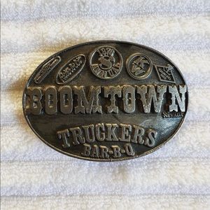 1976 Vintage Boomtown Nevada Truckers Belt Buckle